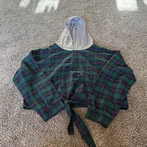 Shein Crop Top Flannel
